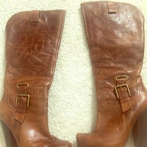 Jessica Simpson brown leather boots